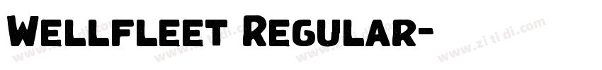 Wellfleet Regular字体转换
